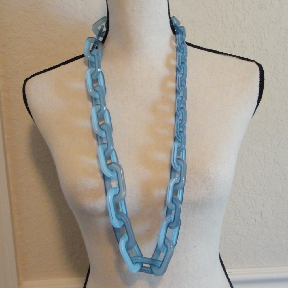 Blue Link Necklace